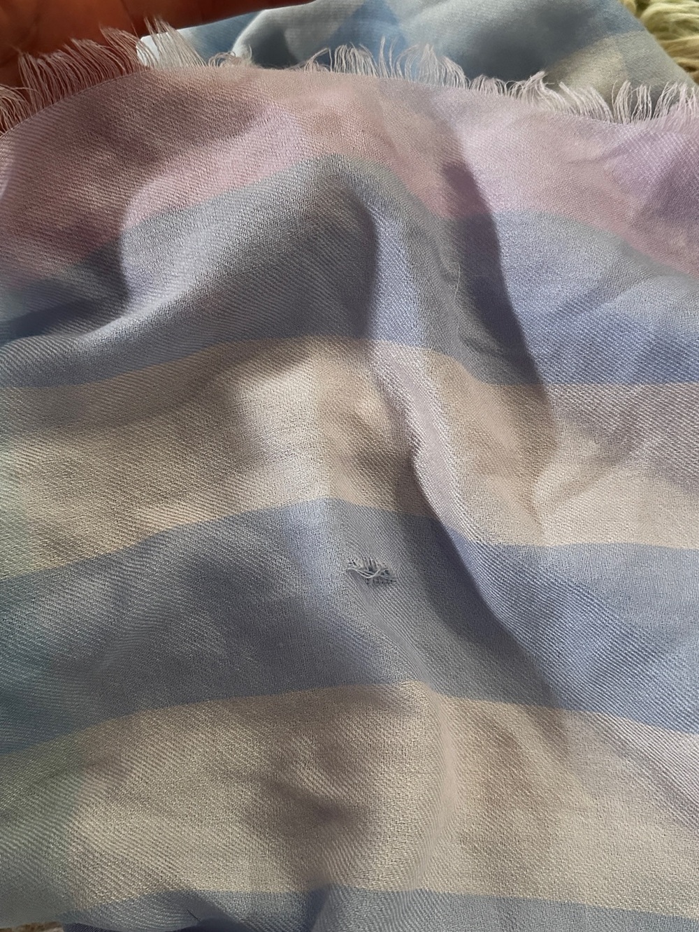 Burberry Pastel Plaid Scarf in Lavender and Light Blue - Picture 6 of 12